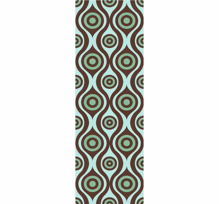 Store enrouleur vintage motifs 70's formes irrégulières - TenStickers