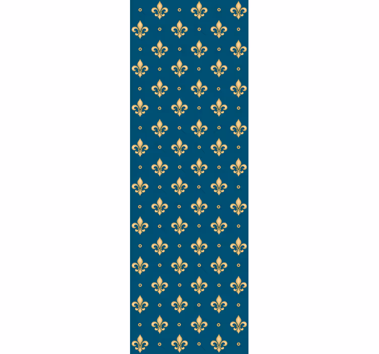 Store enrouleur vintage motif fleur-de-lis baroque - TenStickers