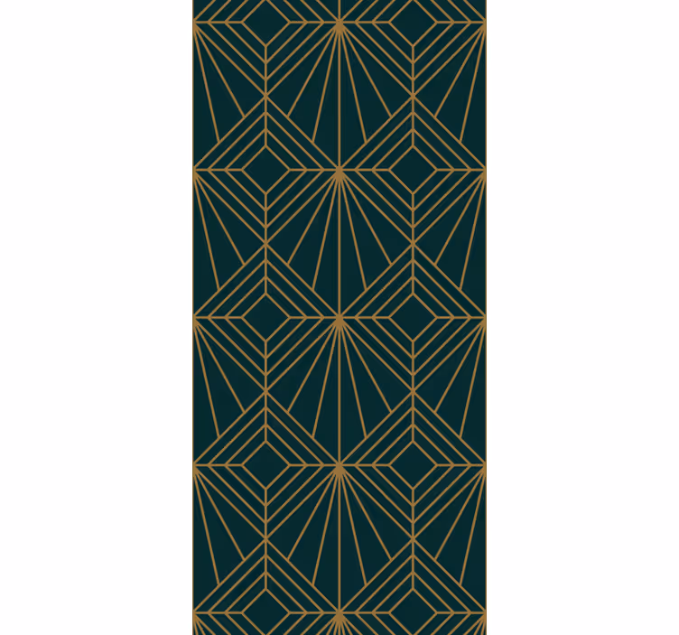 Store enrouleur vintage motif décoratif en diamant turquoise - TenStickers