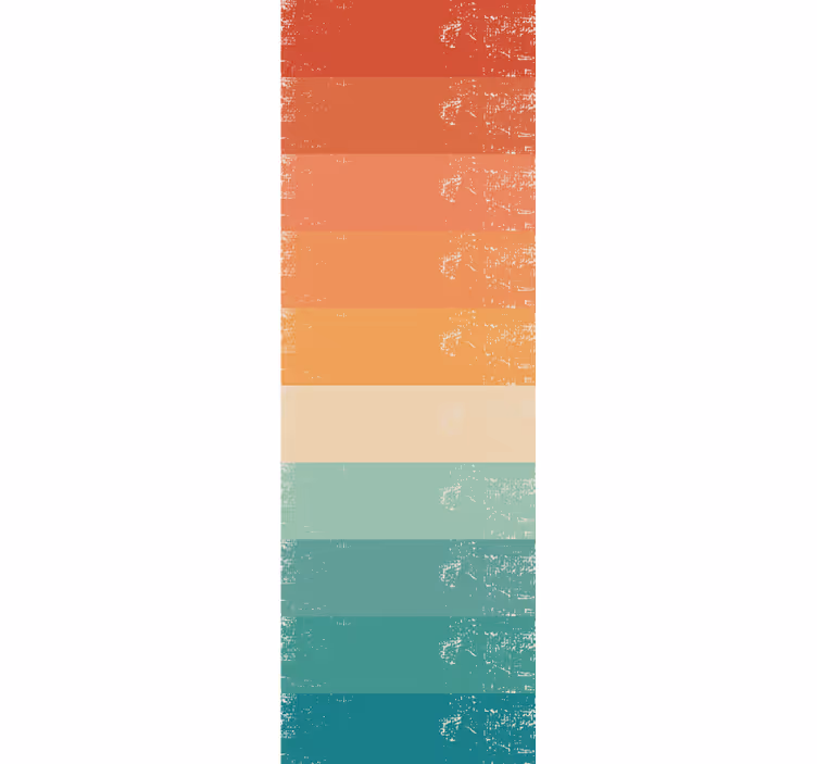 Store enrouleur vintage rayures arc-en-ciel - TenStickers