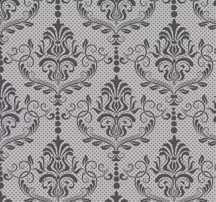 Store enrouleur vintage motif baroque élégant - TenStickers