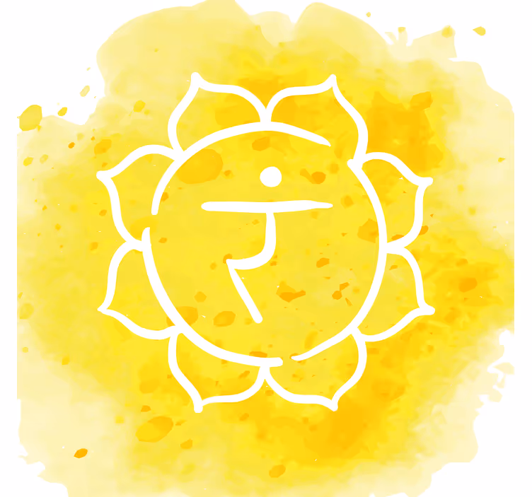 Store enrouleur salon symbole du chakra solaire - TenStickers