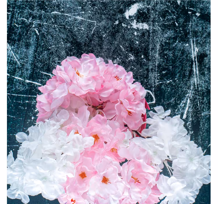 Store enrouleur salon fleur artistique rose chic - TenStickers