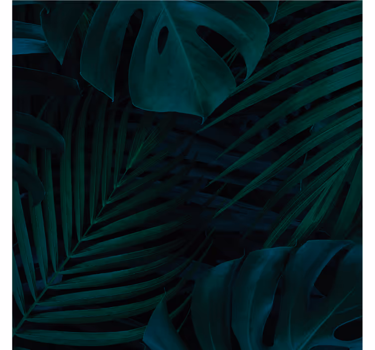 Store enrouleur salon feuilles et plantes forestières - TenStickers