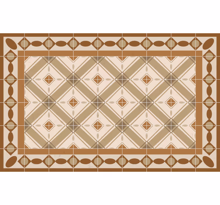 Store enrouleur beige carreaux portugais - TenStickers