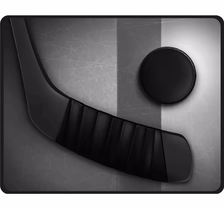 Store enrouleur chambre hockey sur glace réaliste - TenStickers