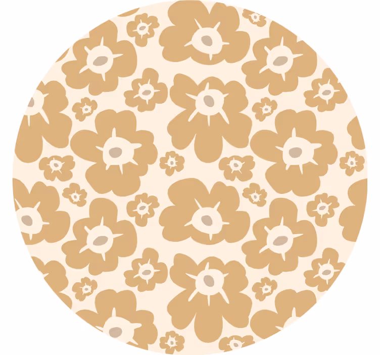 Store enrouleur chambre coquelicots beiges - TenStickers