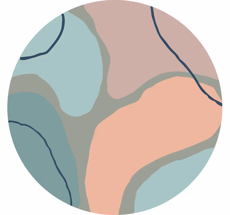 Store enrouleur chambre formes géométriques abstraites - TenStickers