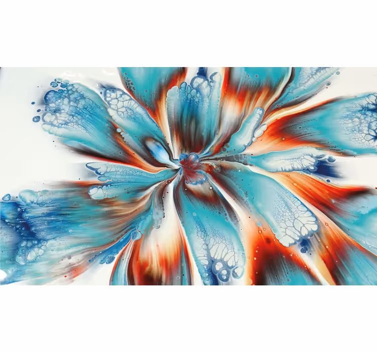 Store enrouleur chambre fleurs colorées modernes - TenStickers