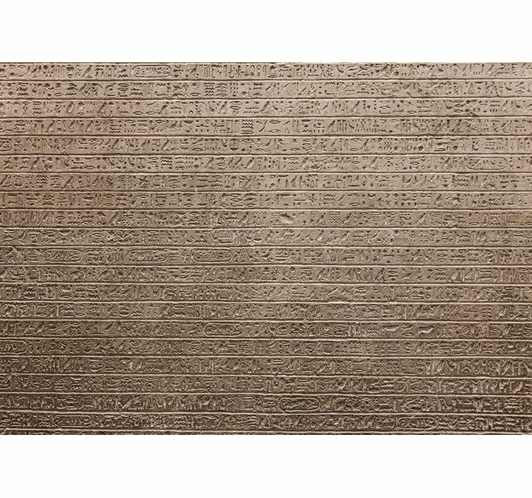 Store enrouleur beige motif hiéroglyphes égyptiens - TenStickers
