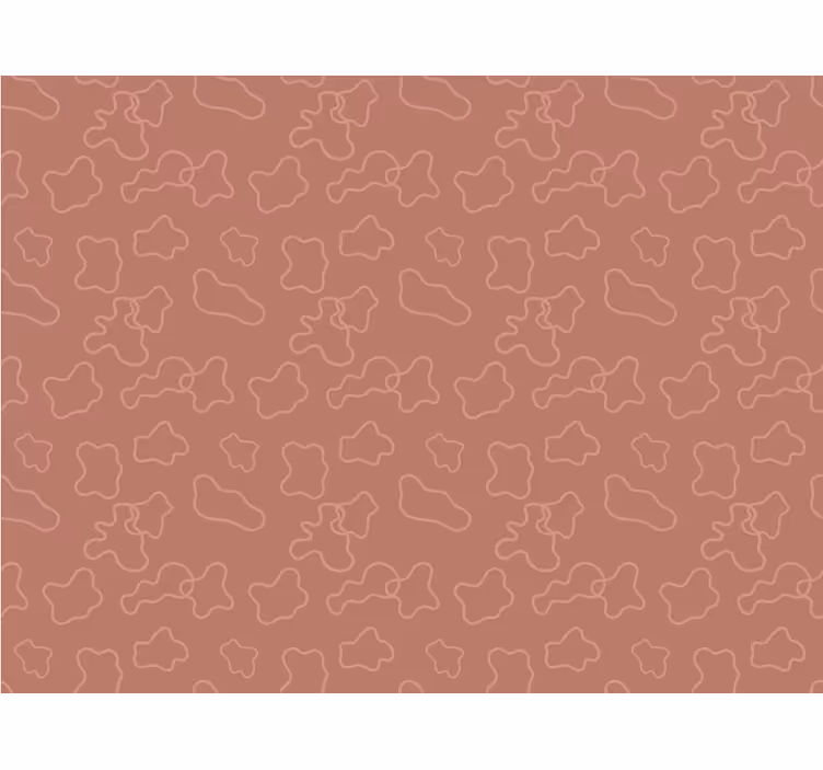Store enrouleur chambre cercles irréguliers terracotta - TenStickers