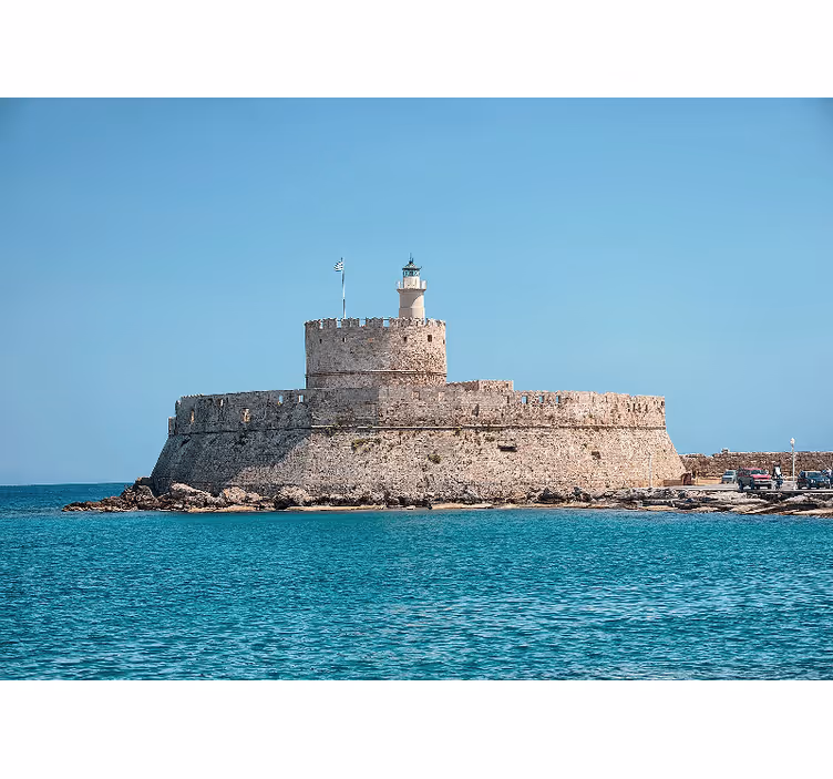 Store enrouleur chambre vestiges du colosse de rhodes - TenStickers