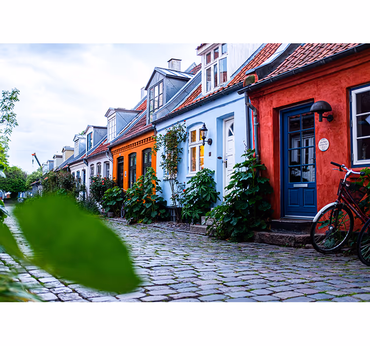 Store enrouleur chambre vieille ville d'aarhus - TenStickers
