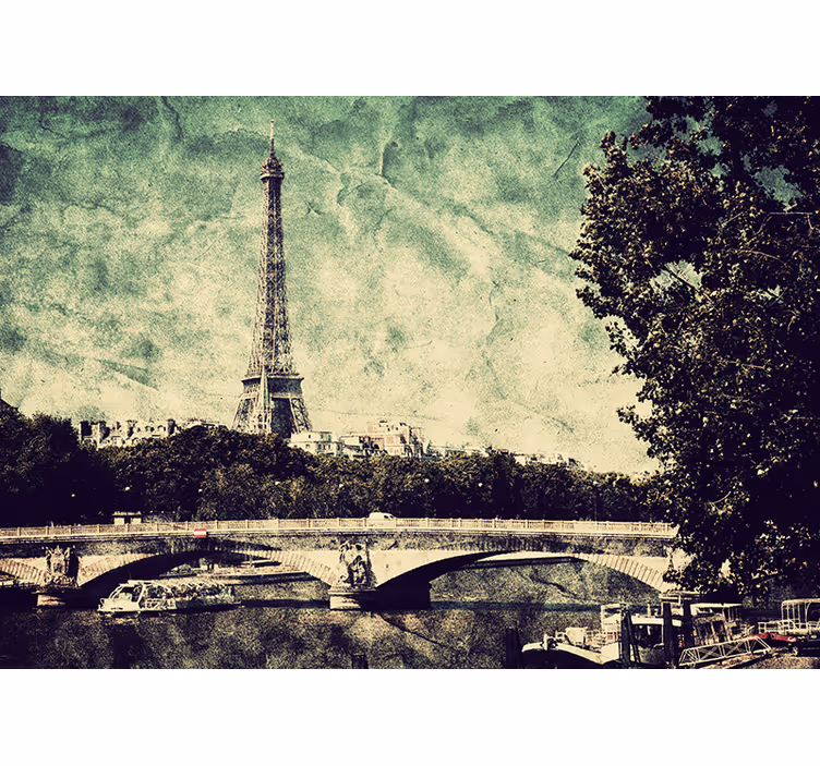 Store enrouleur chambre illustration de paris - TenStickers