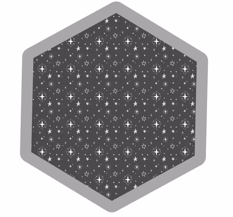 Store enrouleur gris étoiles enfants gris lavé - TenStickers