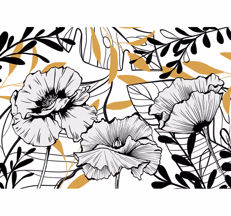 Store enrouleur chambre style floral romantique glamour - TenStickers