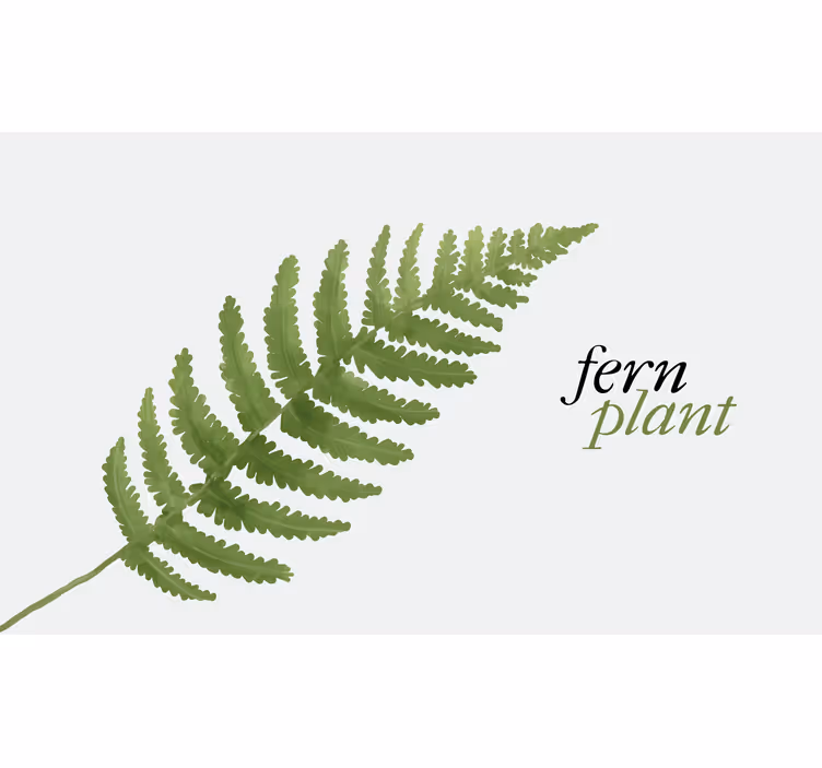 Store enrouleur chambre style minimaliste plante fougère - TenStickers
