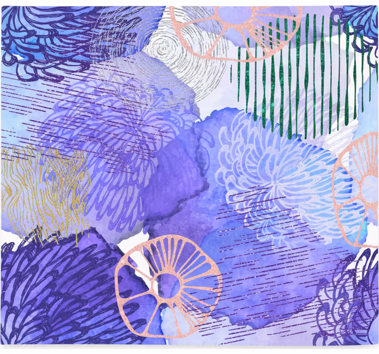 Store enrouleur chambre fond abstrait violet - TenStickers