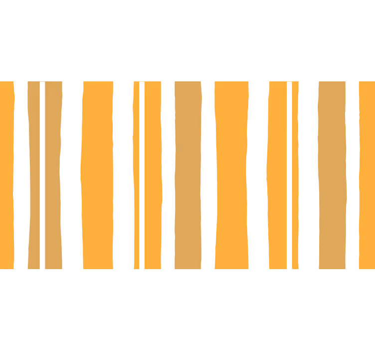 Store enrouleur chambre rayures orange et blanches - TenStickers