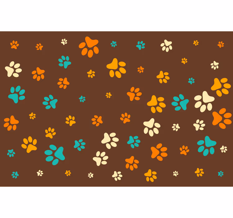 Store enrouleur chambre empreinte de patte de chien - TenStickers