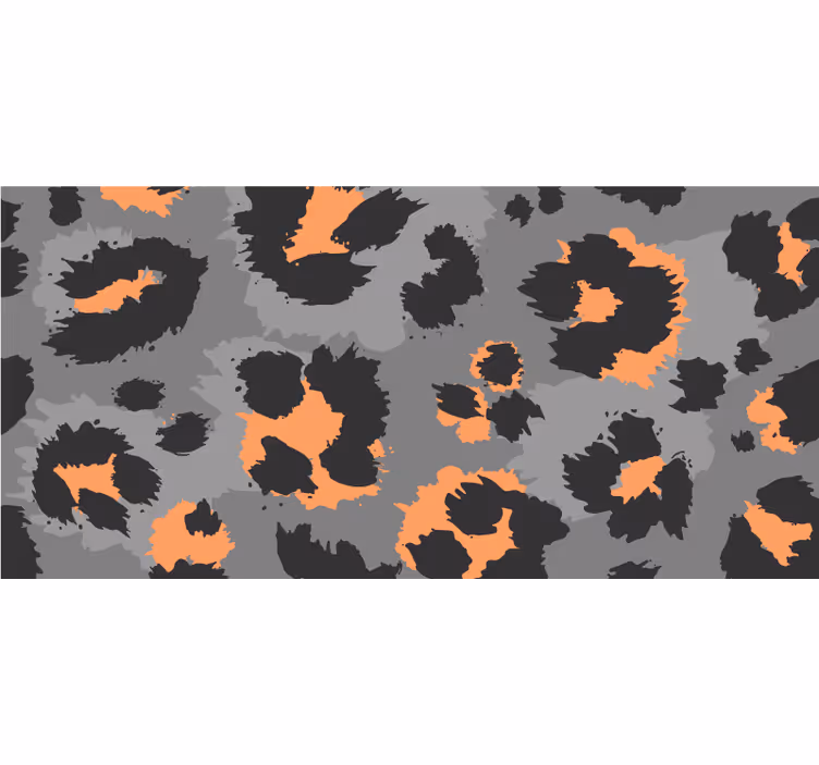 Store enrouleur chambre motif peau de léopard gris - TenStickers