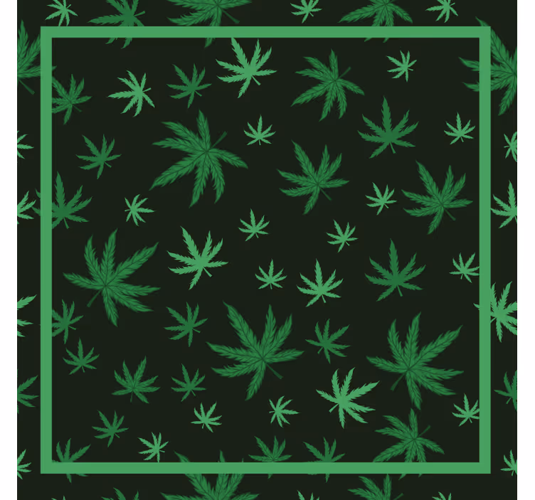 Store enrouleur chambre feuille de marijuana - TenStickers