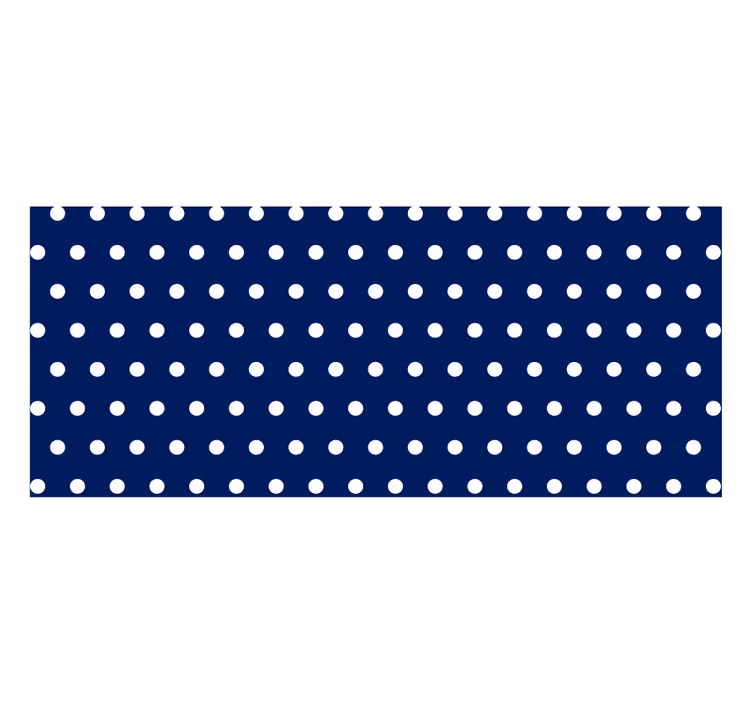 Store enrouleur chambre pois blancs - TenStickers