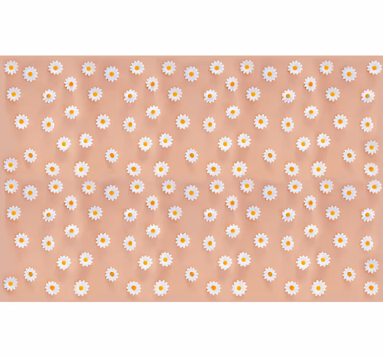 Store enrouleur chambre motif marguerites moderne - TenStickers