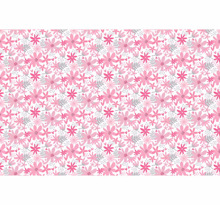 Store enrouleur chambre imprimé floral rose yambo - TenStickers