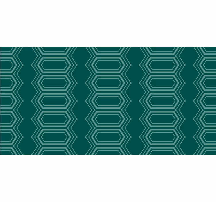 Store enrouleur chambre motif géométrique vert cercle - TenStickers