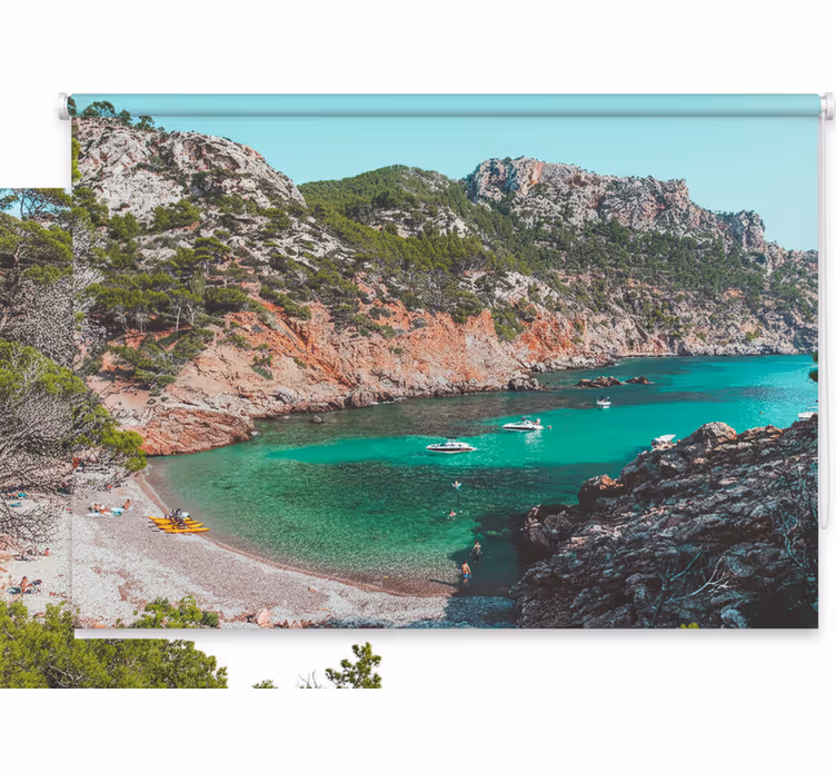 Store enrouleur chambre plage magnifique à majorque - TenStickers