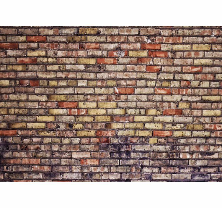 Store enrouleur chambre texture de briques désordonnée - TenStickers