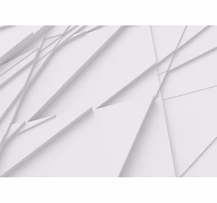 Store enrouleur blanc motif triangles blancs - TenStickers