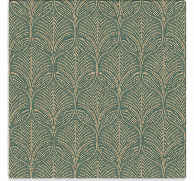 Store enrouleur salon motif linéaire forêt - TenStickers