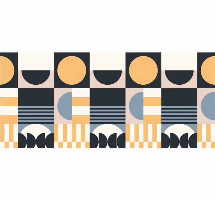 Store enrouleur salon motif abstrait moderne - TenStickers
