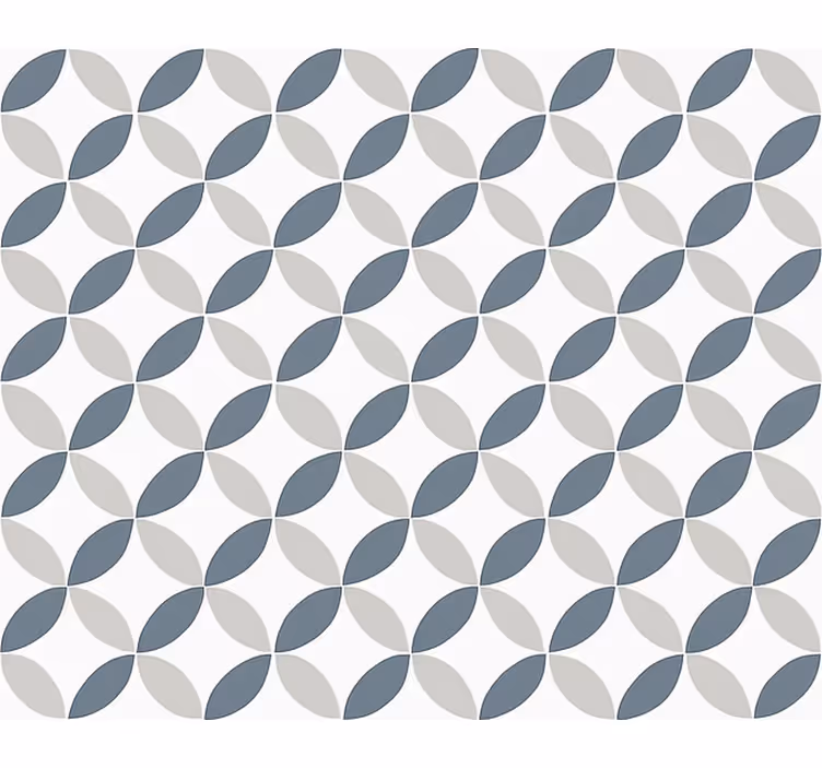 Store enrouleur salon cercles blancs et gris - TenStickers