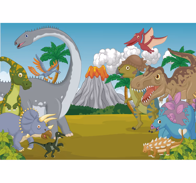 Store enrouleur chambre enfant décoratif dinosaure - TenStickers