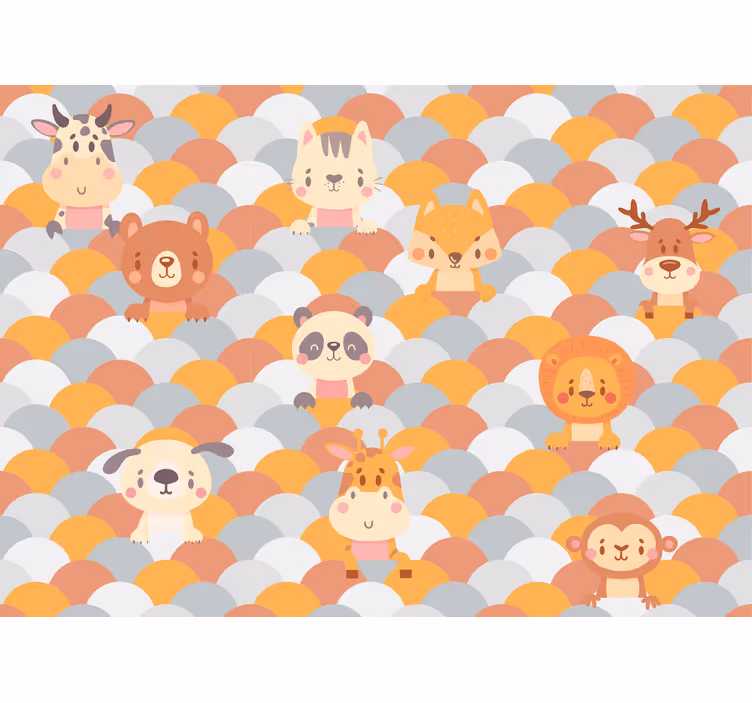 Store enrouleur chambre enfant animaux pop up - TenStickers