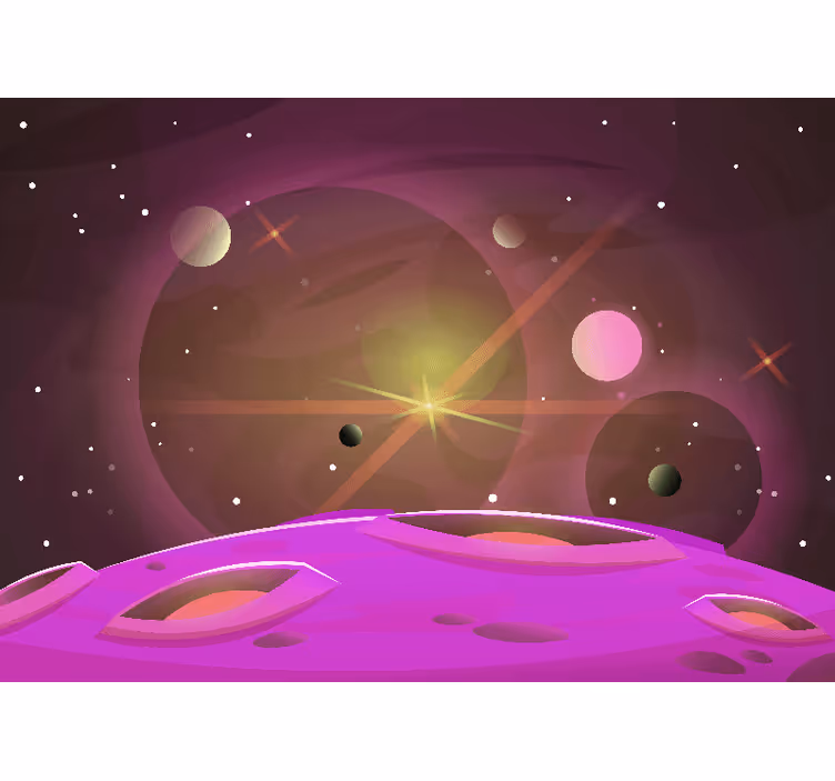 Store enrouleur chambre enfant vues futuristes espace - TenStickers