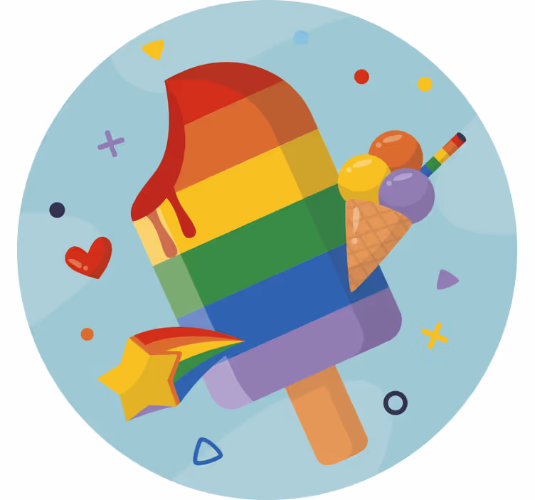 Store enrouleur chambre enfant esquimaux arc-en-ciel - TenStickers