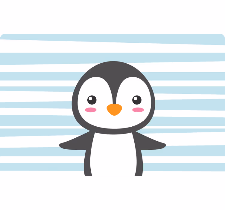 Store enrouleur chambre enfant pingouin heureux - TenStickers