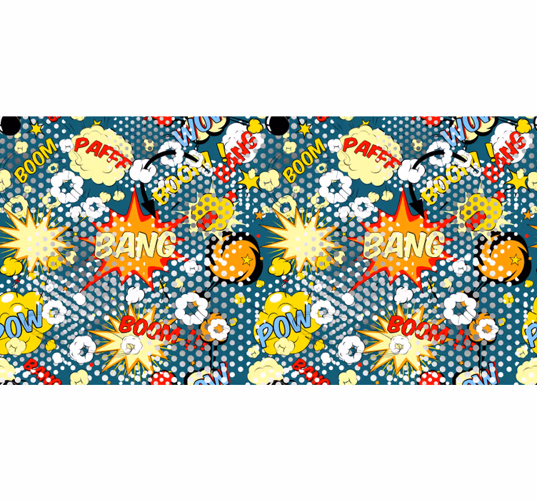 Store enrouleur chambre enfant motif explosion bd - TenStickers