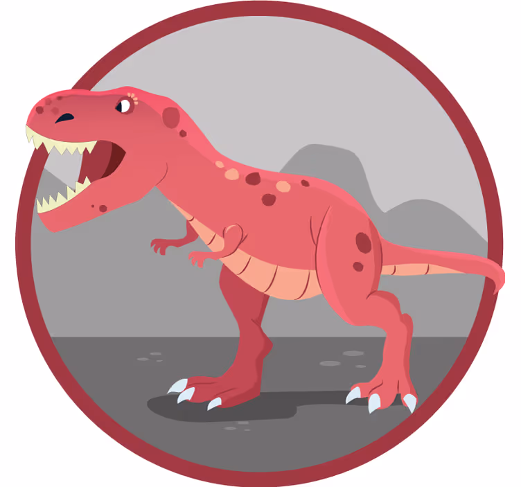 Store enrouleur chambre enfant illustration t-rex rugissant - TenStickers