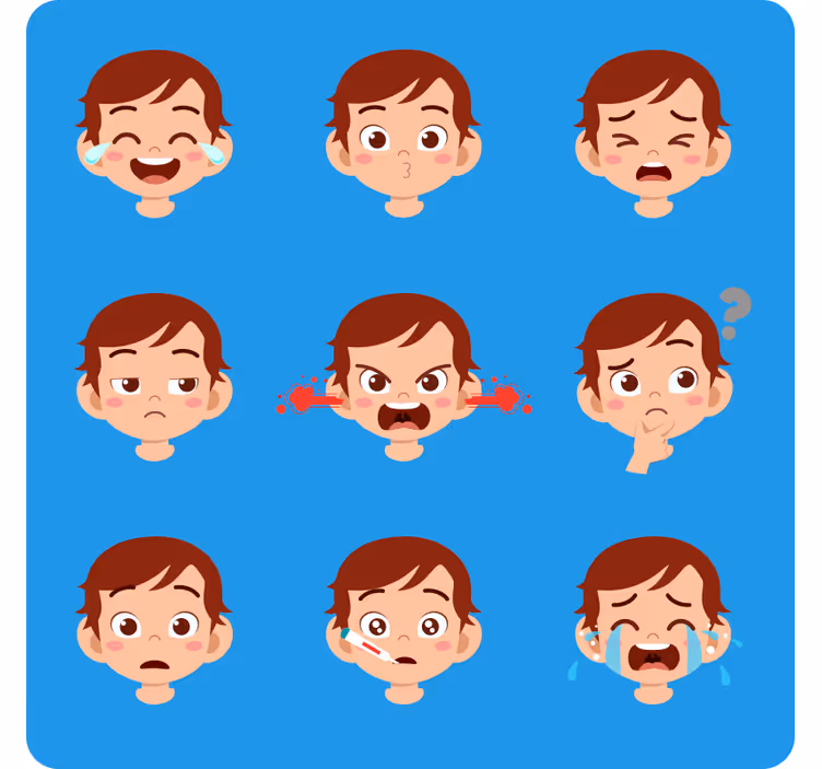 Store enrouleur chambre enfant Émotion enfantine - TenStickers