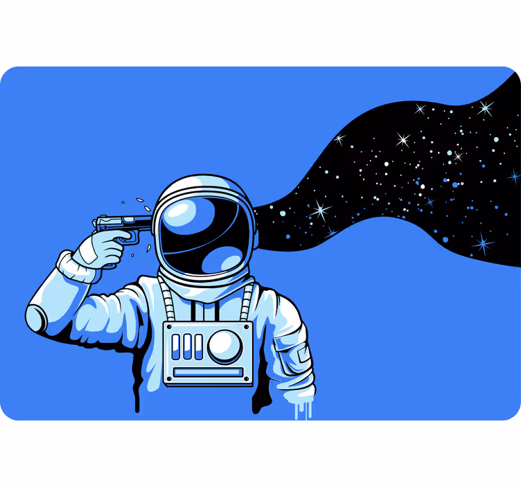 Store enrouleur chambre enfant astronautes sous pression - TenStickers