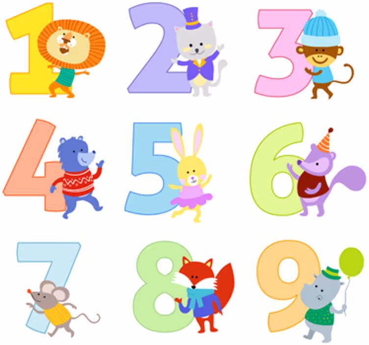 Store enrouleur chambre enfant stickers chiffres enfants - TenStickers