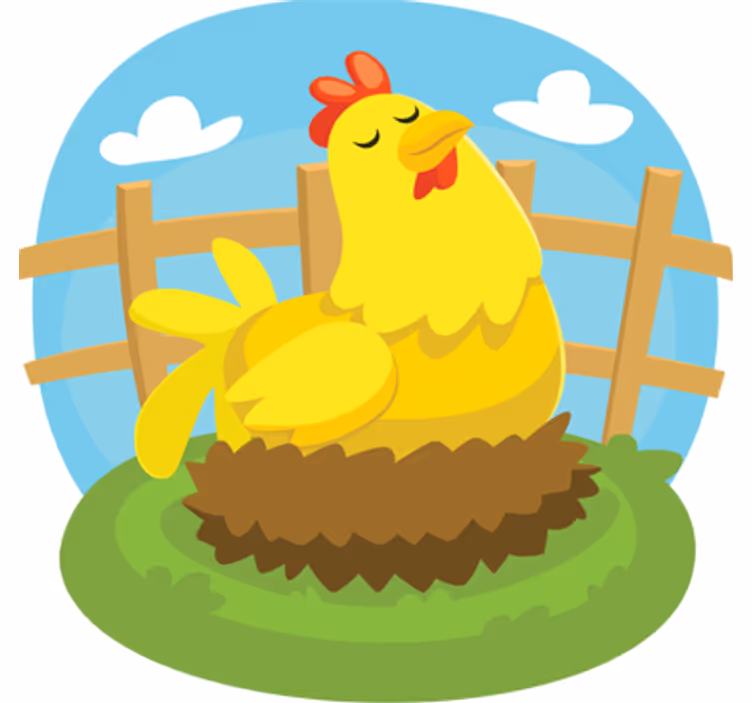 Store enrouleur chambre enfant poule pondeuse - TenStickers