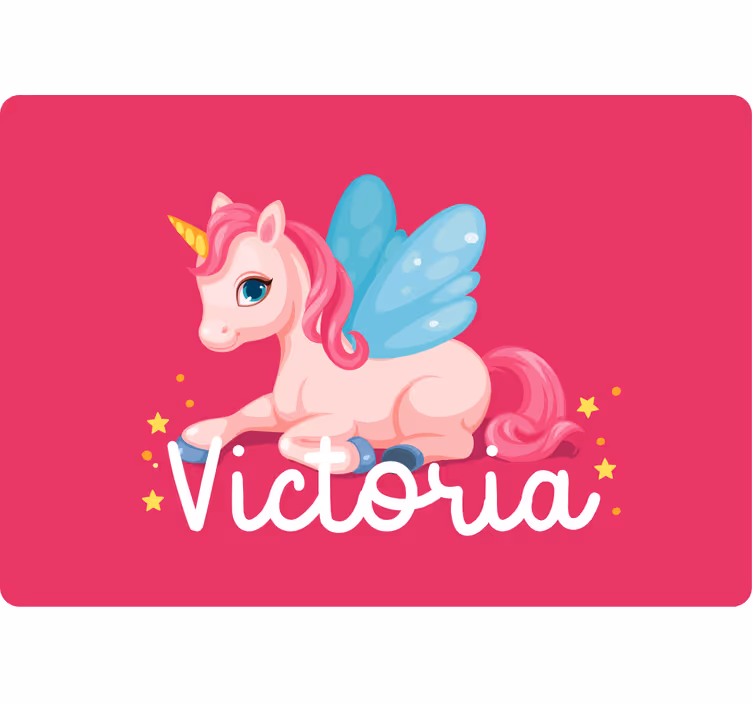 Store enrouleur chambre enfant licorne rose amusante - TenStickers