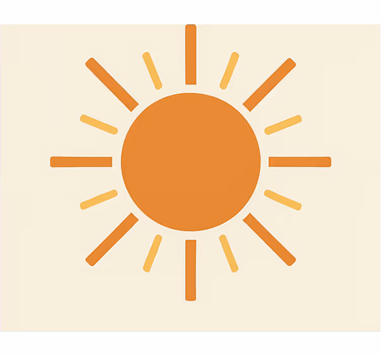 Store enrouleur orange sol tissé - TenStickers