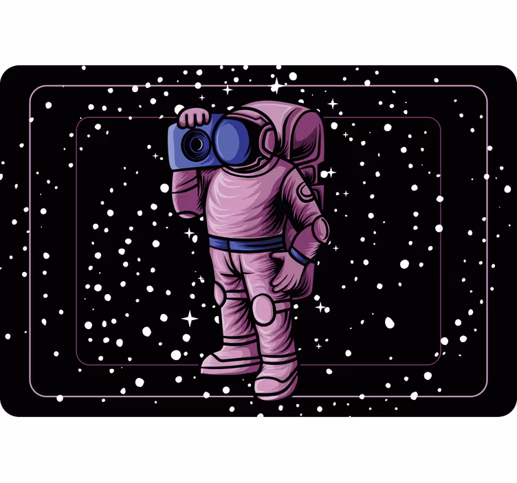 Store enrouleur chambre enfant astronaute avec radio - TenStickers